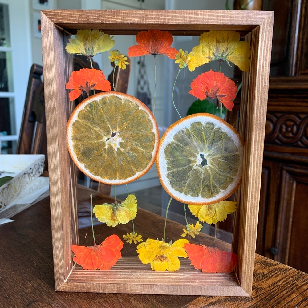 Pressed Flowers and Oranges